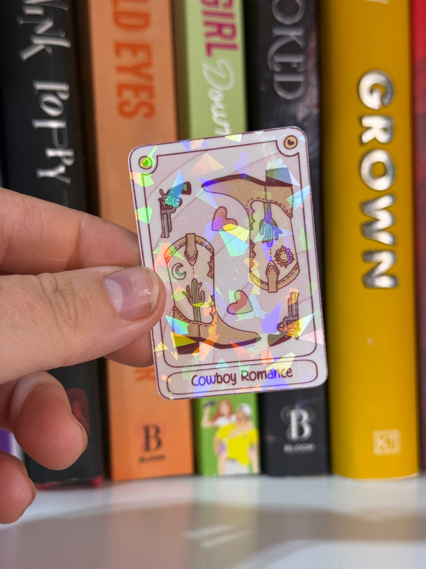 Cowboy romance sticker