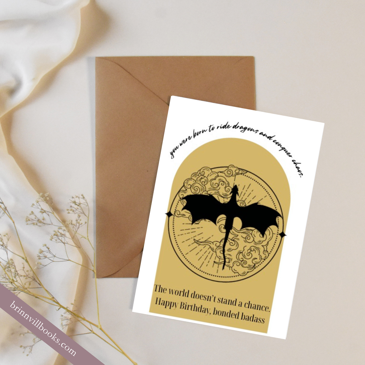 Bonded badass birthday card