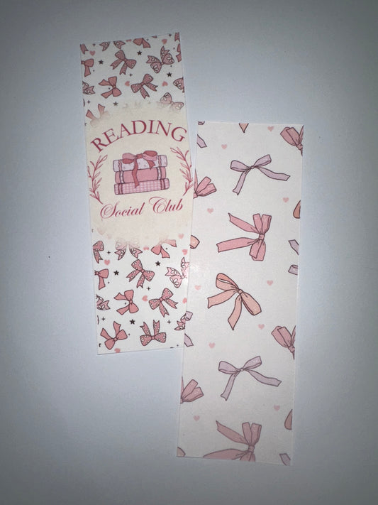 Reading club bookmark