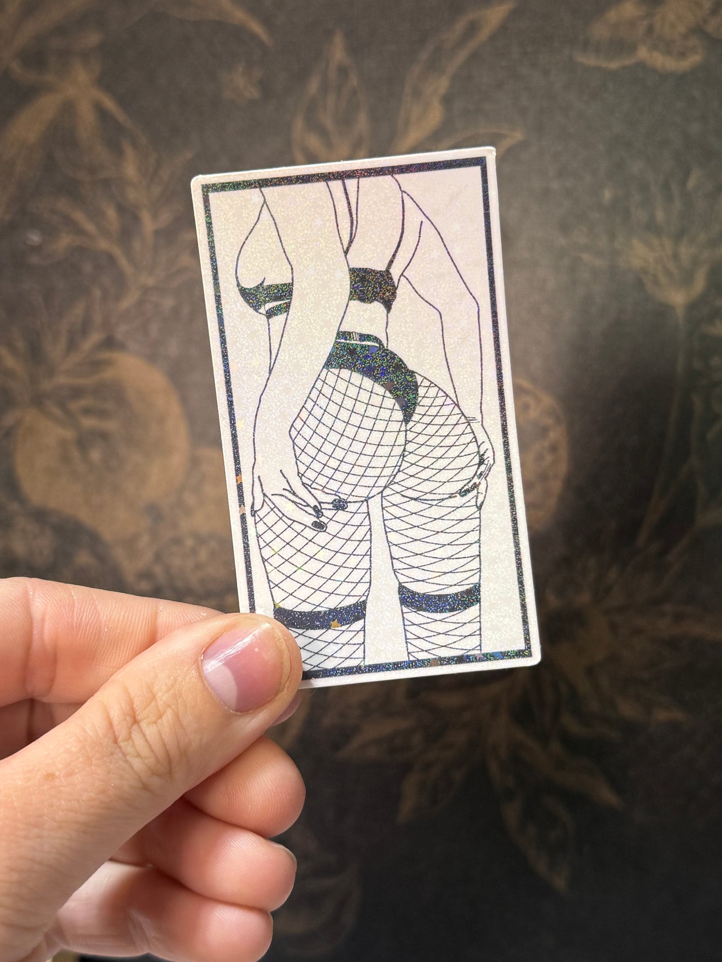 Fishnet sticker