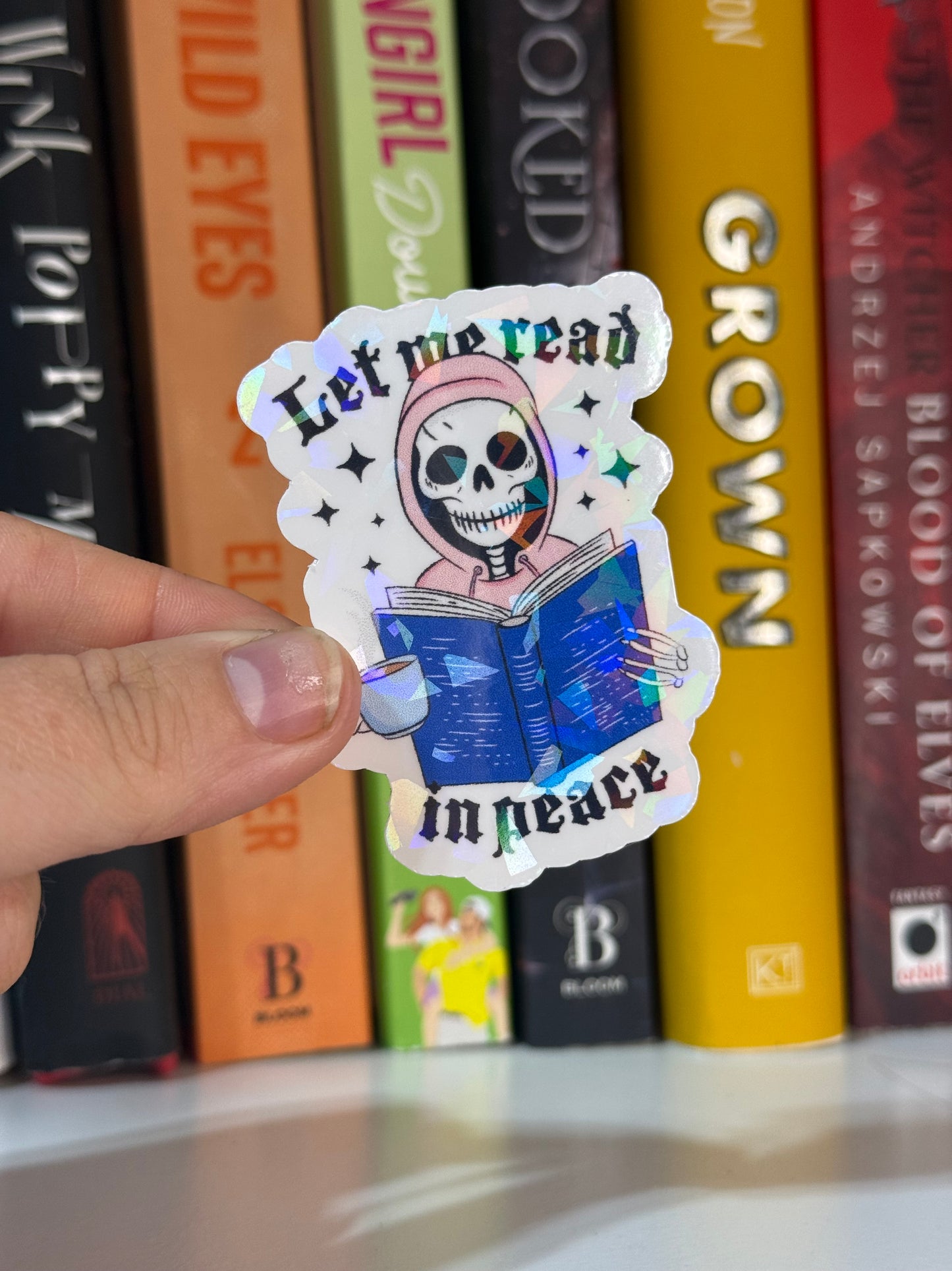 Read in peace sticker