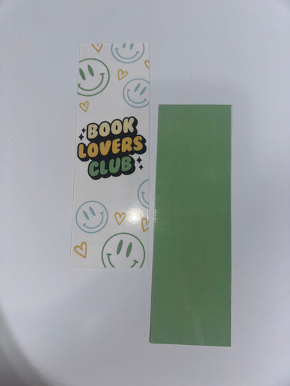 Book lovers club bookmark