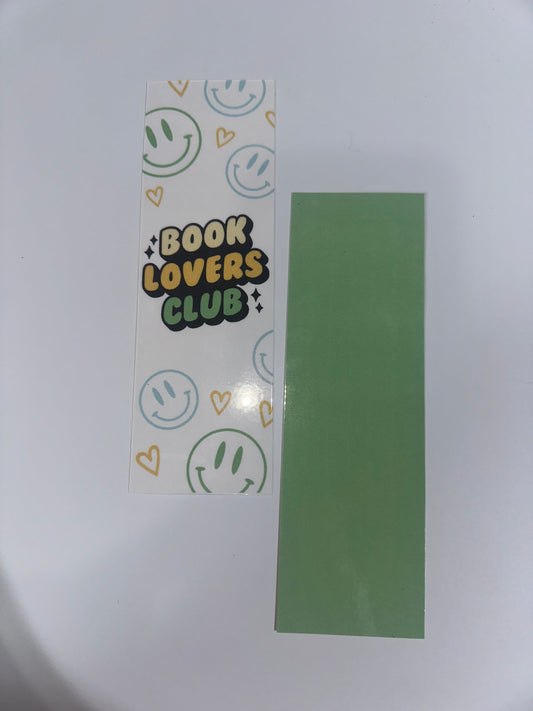 Book lovers club bookmark