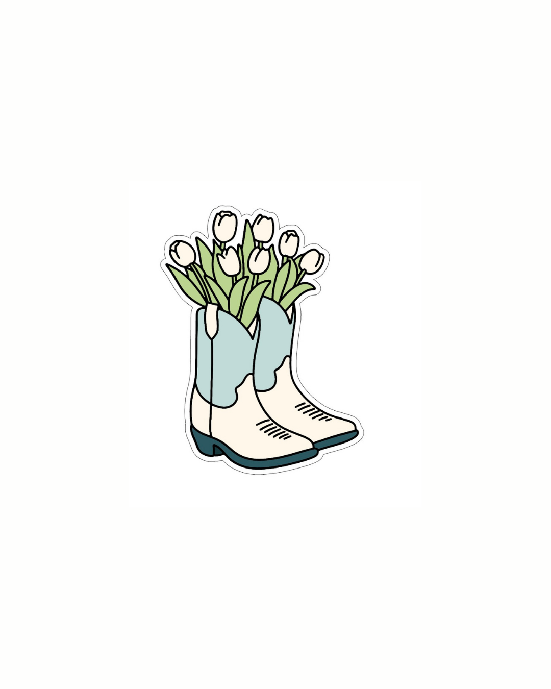 Tulip Boots Sticker