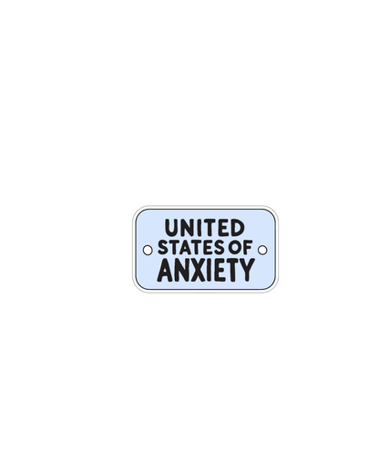 Anxiety license plate Sticker