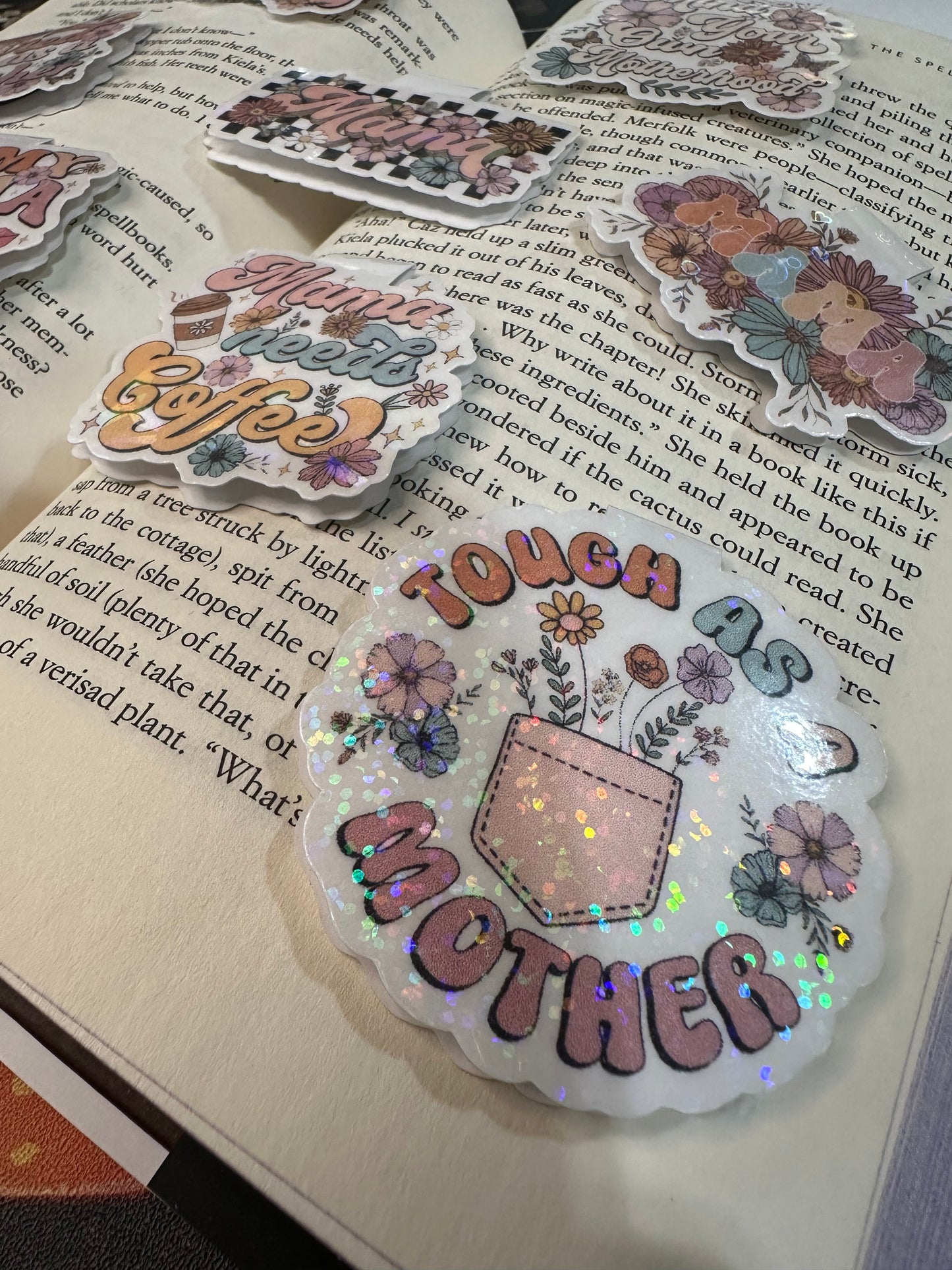 Blessed mama magnetic bookmark