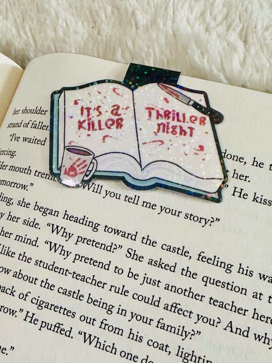 Killer thriller magnetic bookmark