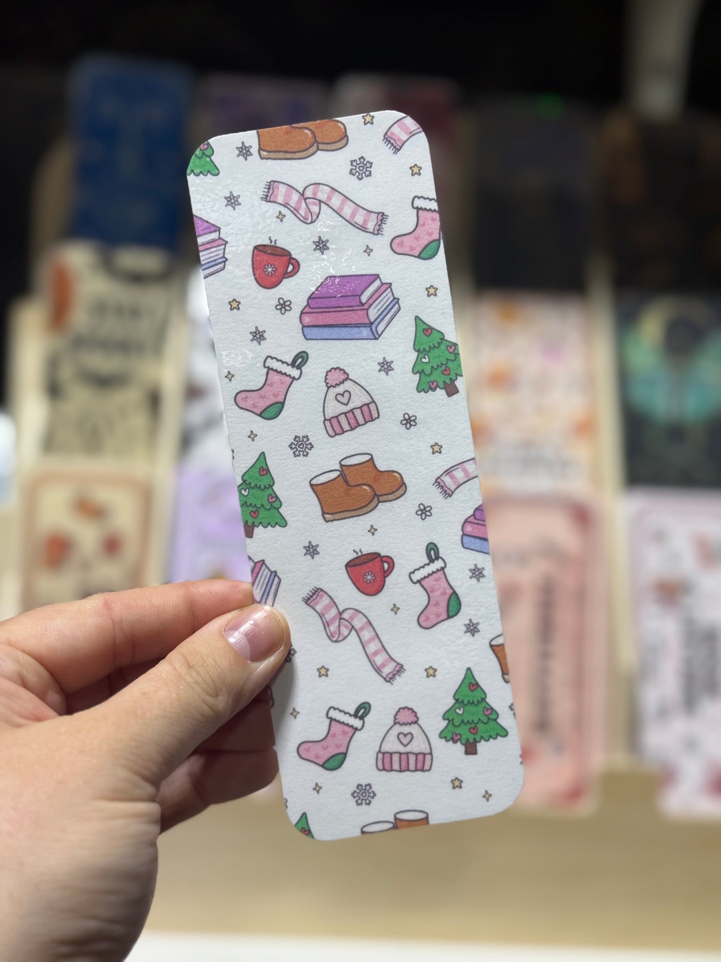 Christmas books bookmark