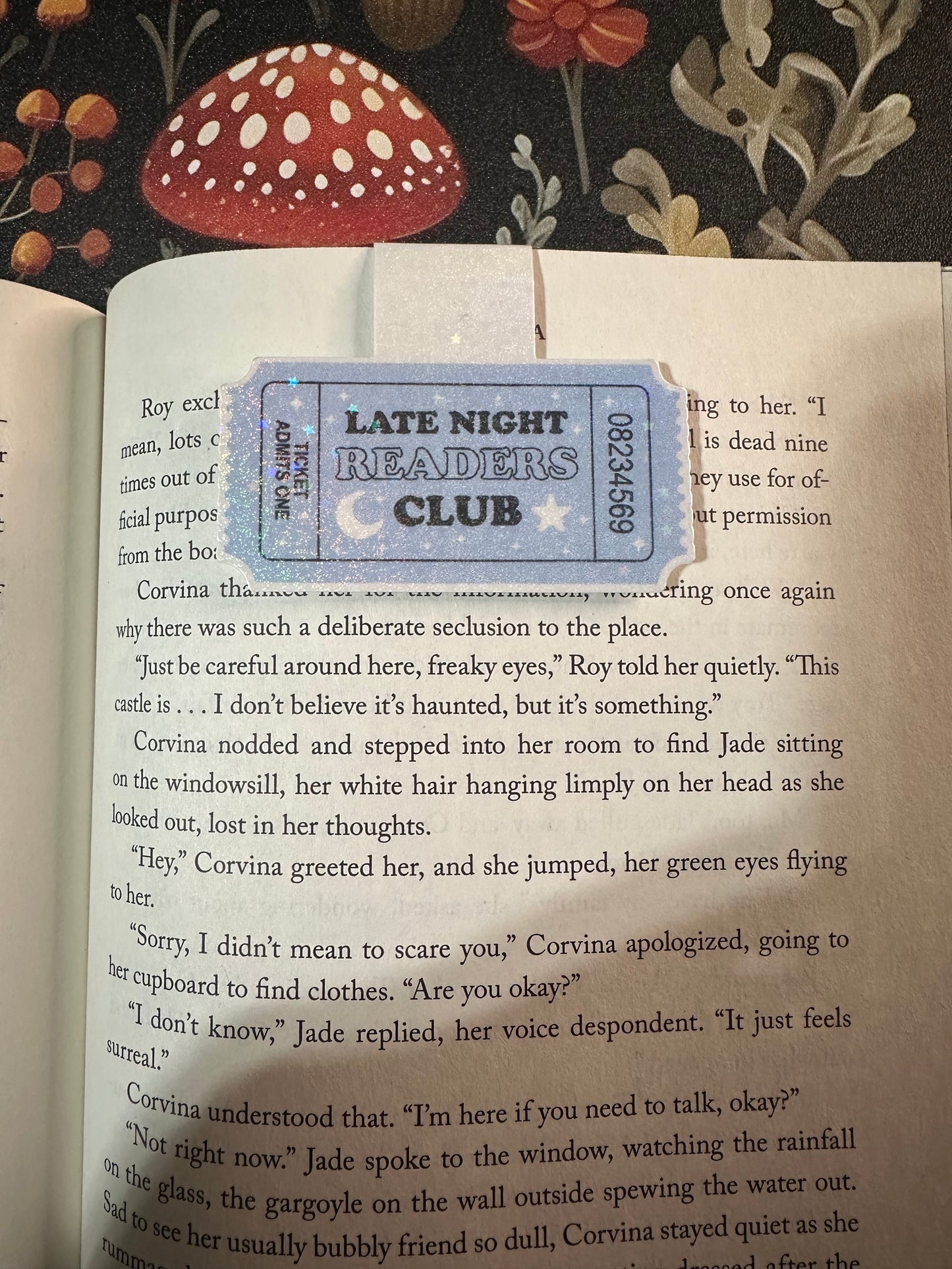 Late night magnetic bookmark