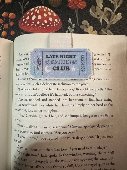 Late night magnetic bookmark