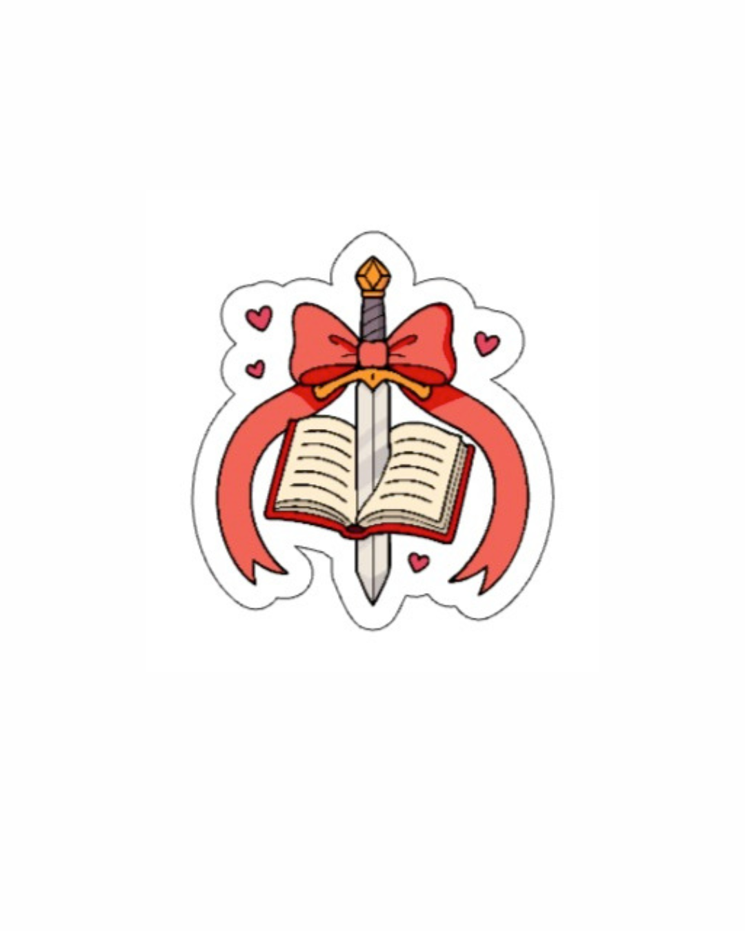 Sword Book Sticker