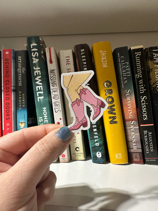 Cowgirl boots sticker