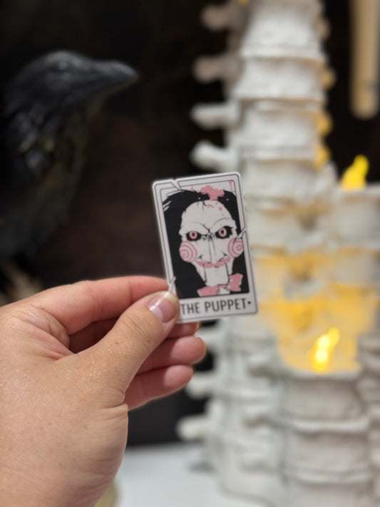 Puppet tarot card sticker