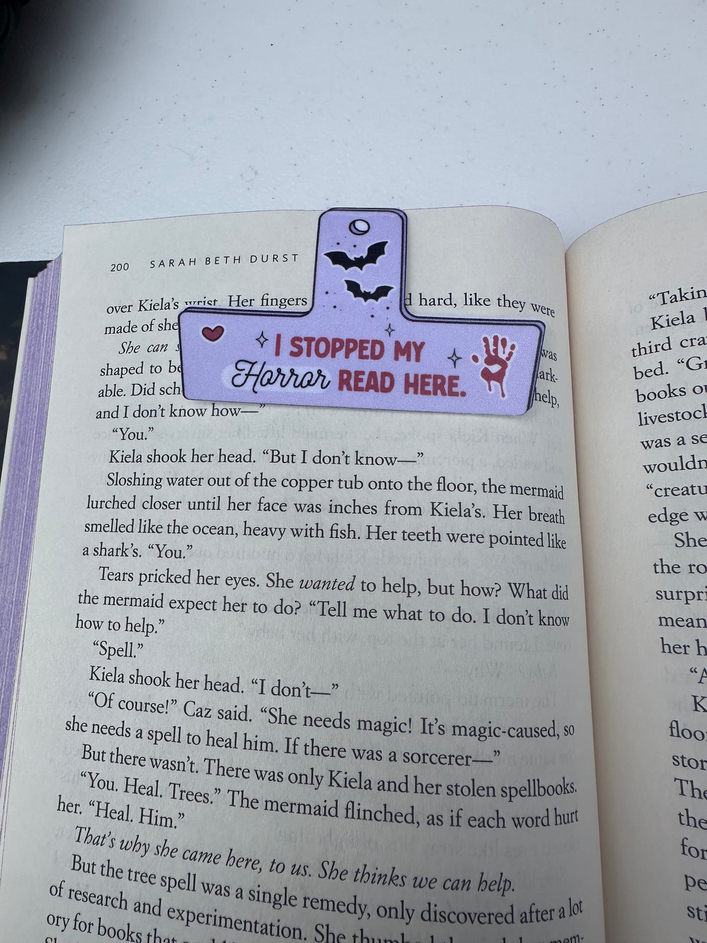 Horror chip clip magnetic bookmark