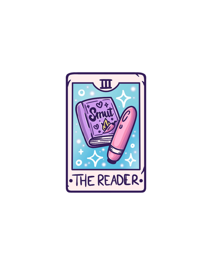 the smutty reader sticker