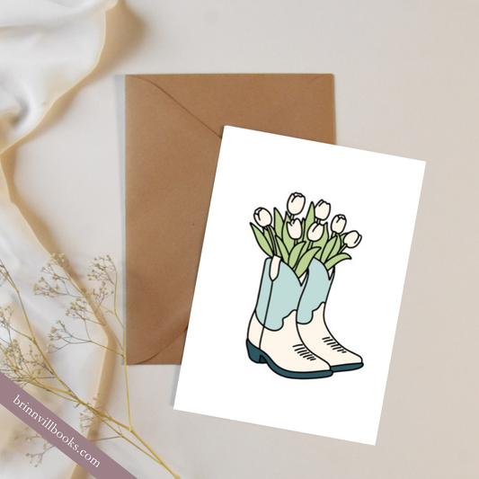 Tulip boots card