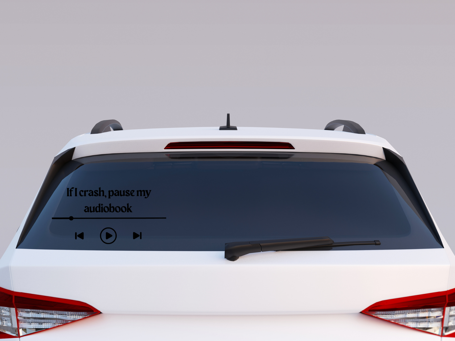 Pause my audiobook car decal