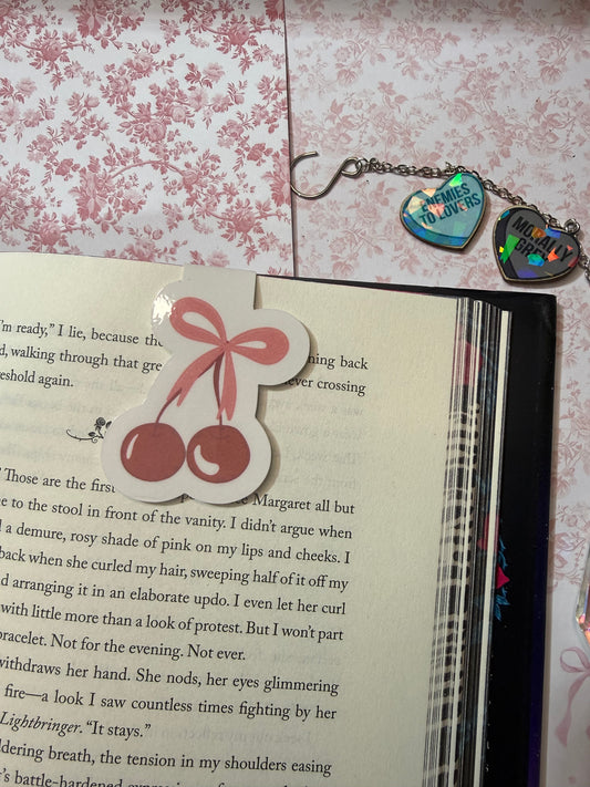 Croquette cherry magnetic bookmark