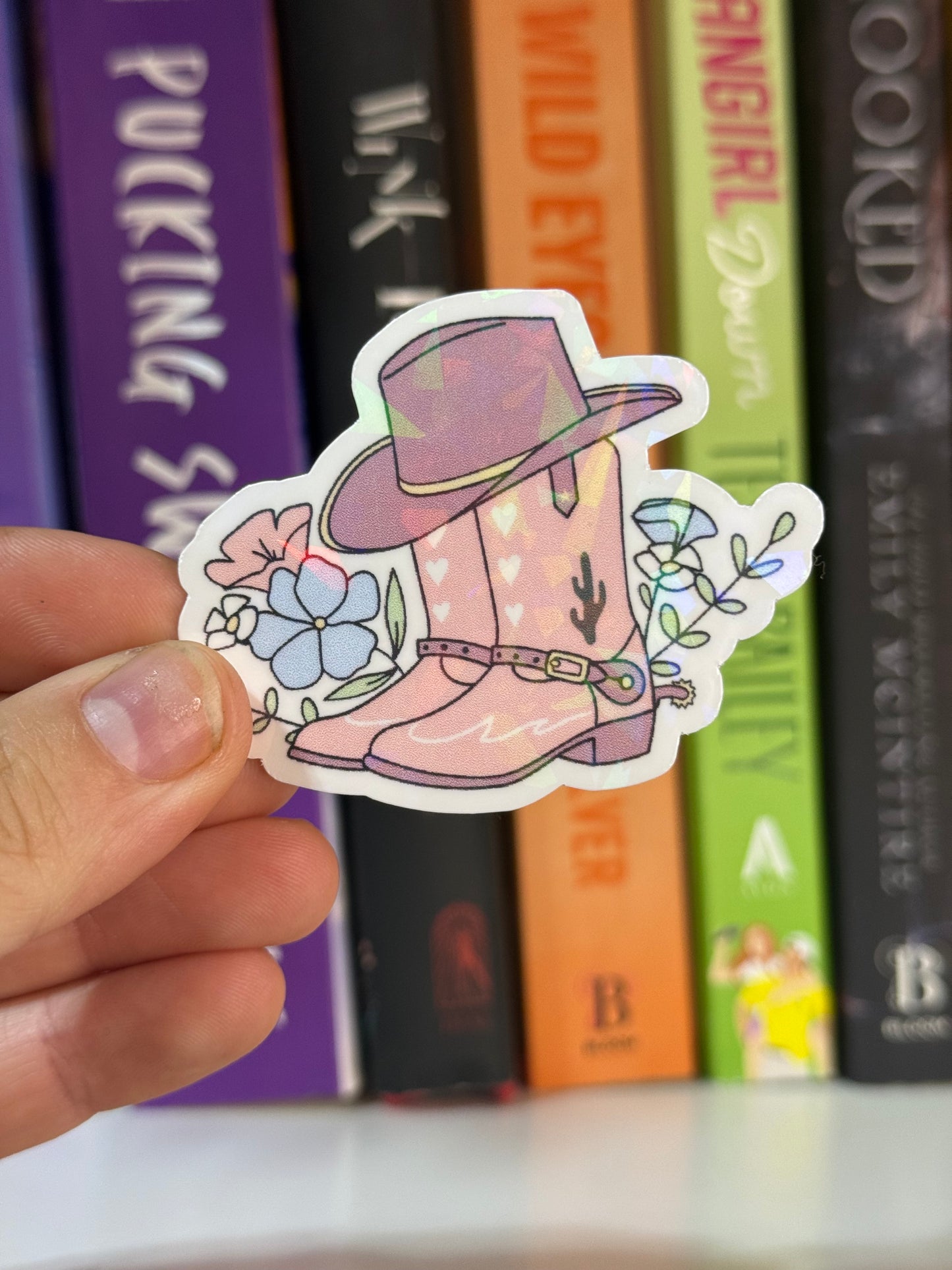 Cowgirl boots sticker