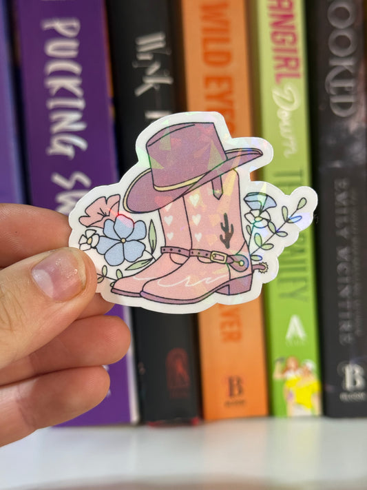 Cowgirl boots sticker