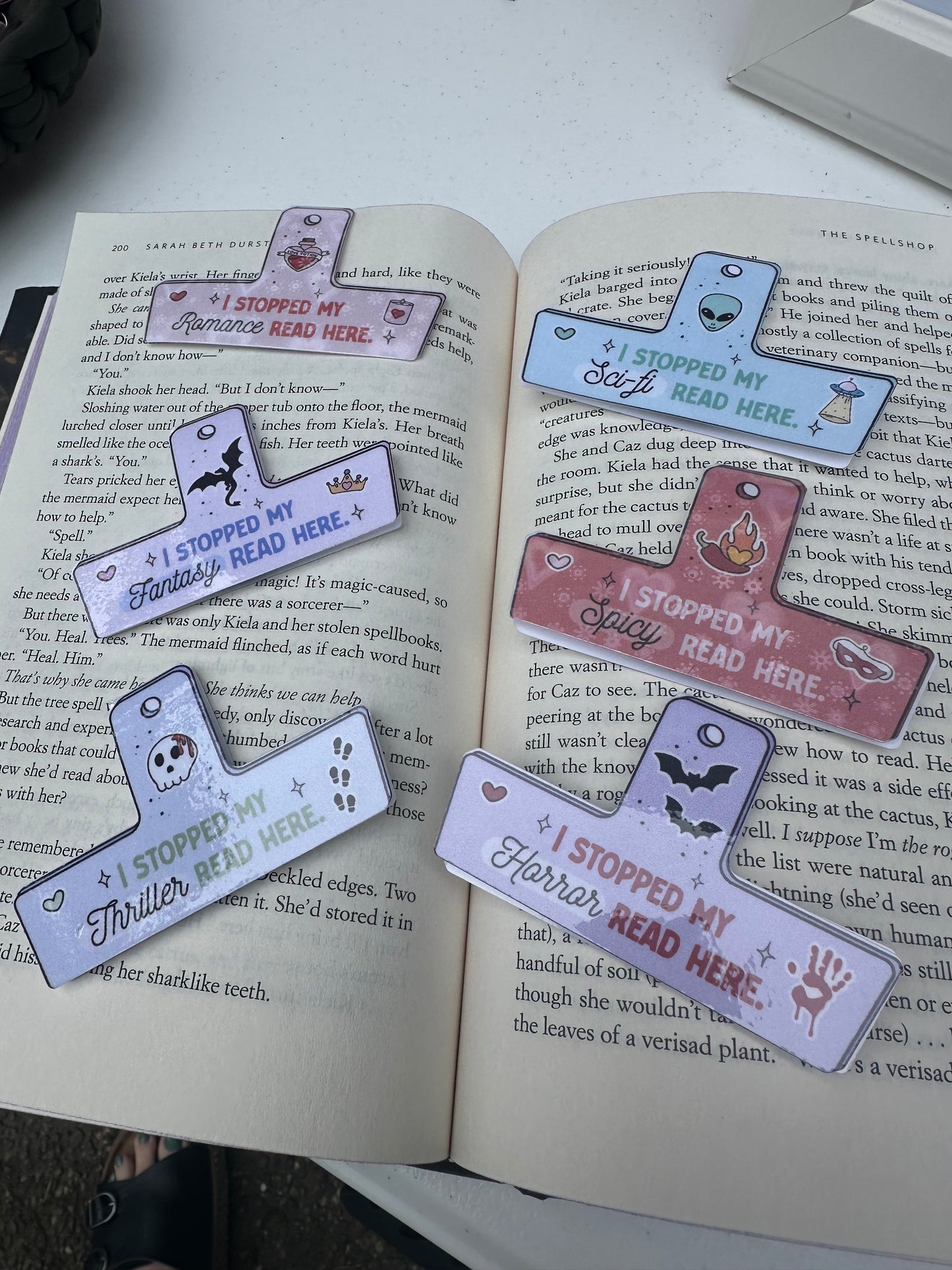 Romance chip clip magnetic bookmark