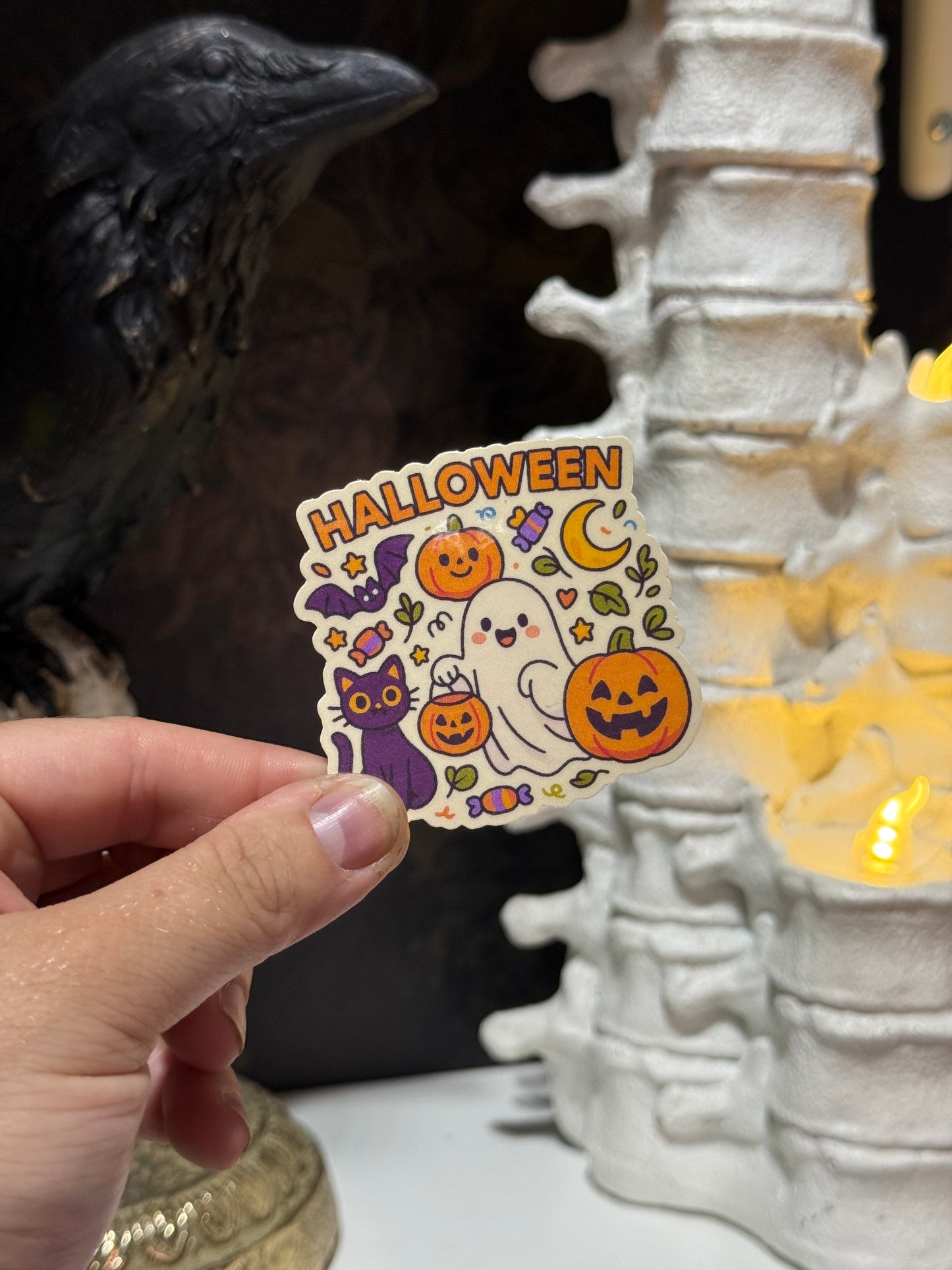 Vintage Halloween sticker