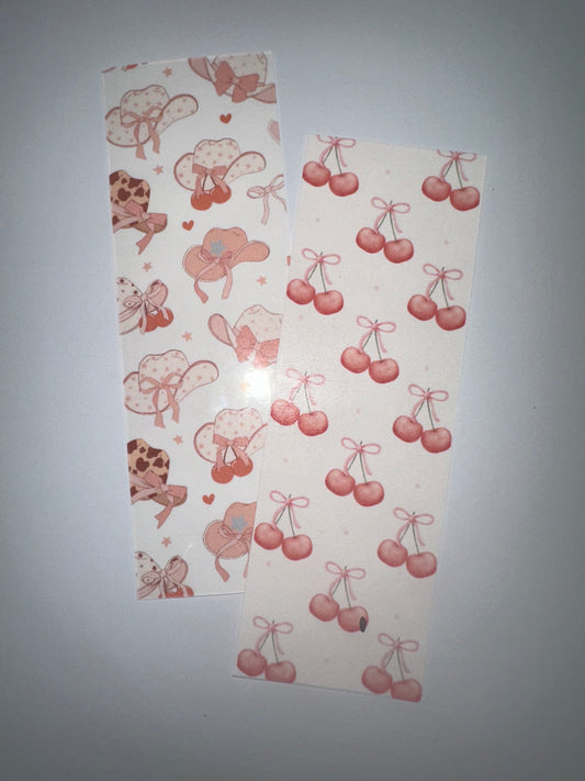 Cherry cowgirl bookmark