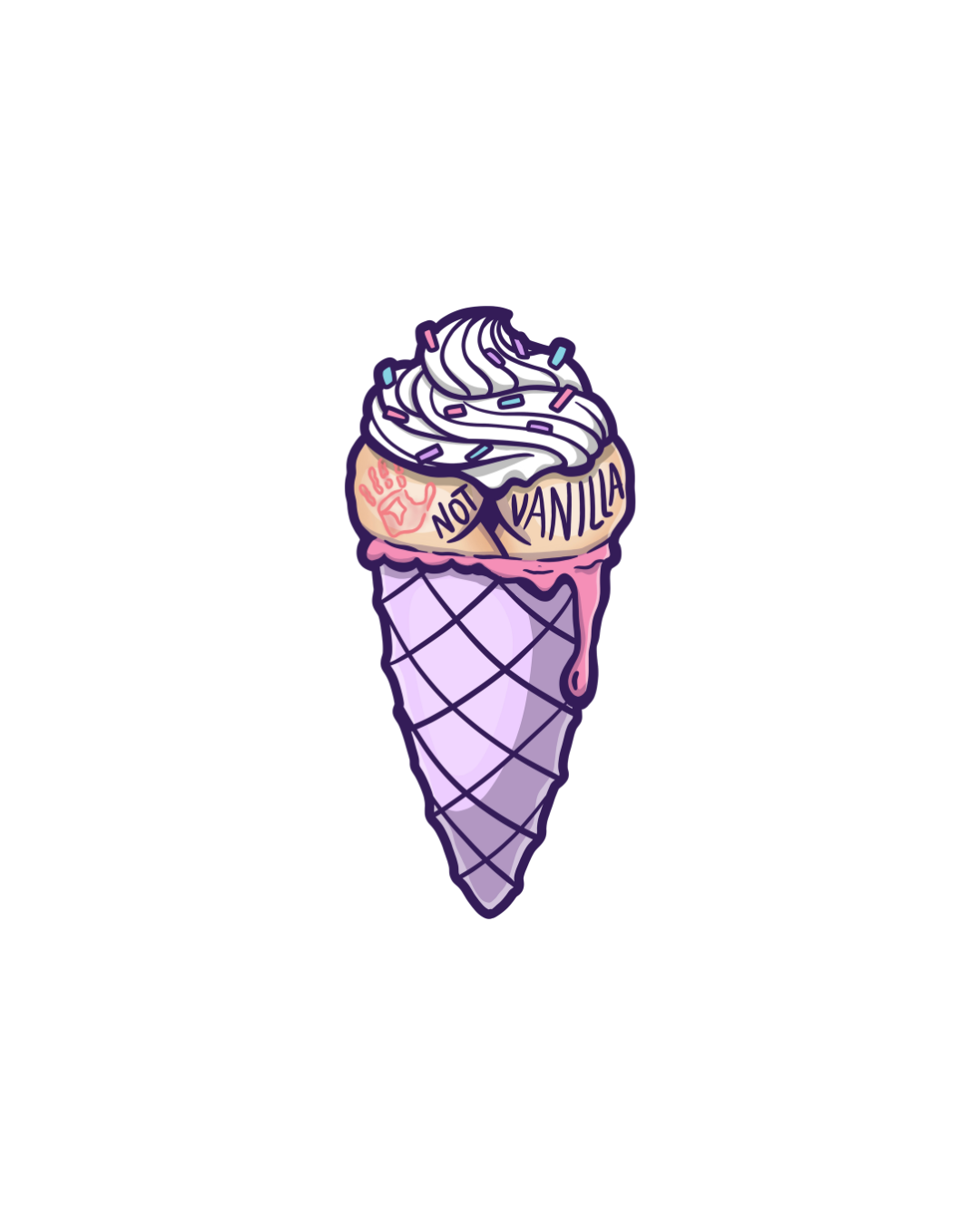 Not vanilla sticker