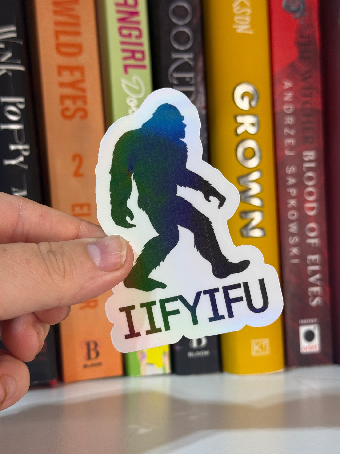 Naughty Sasquatch sticker