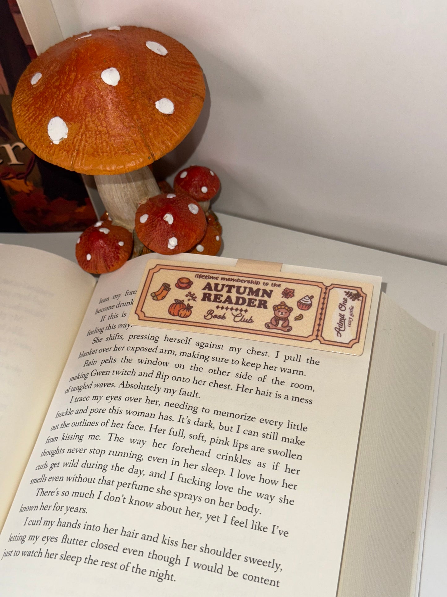 Autumn reader magnetic bookmark