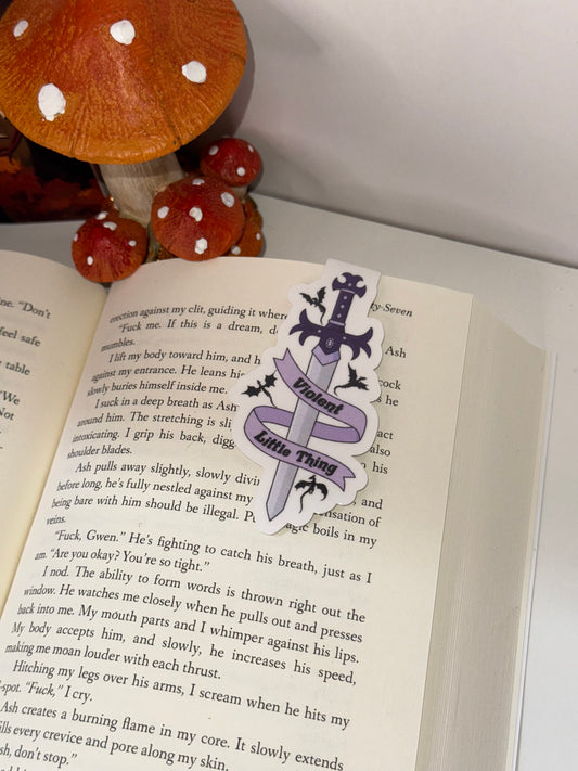 Violent little magnetic bookmark