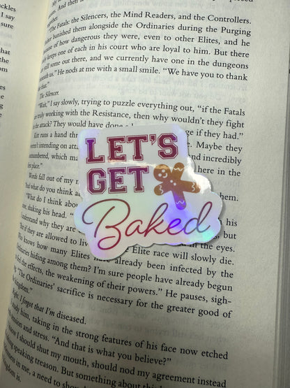 Baked sticker