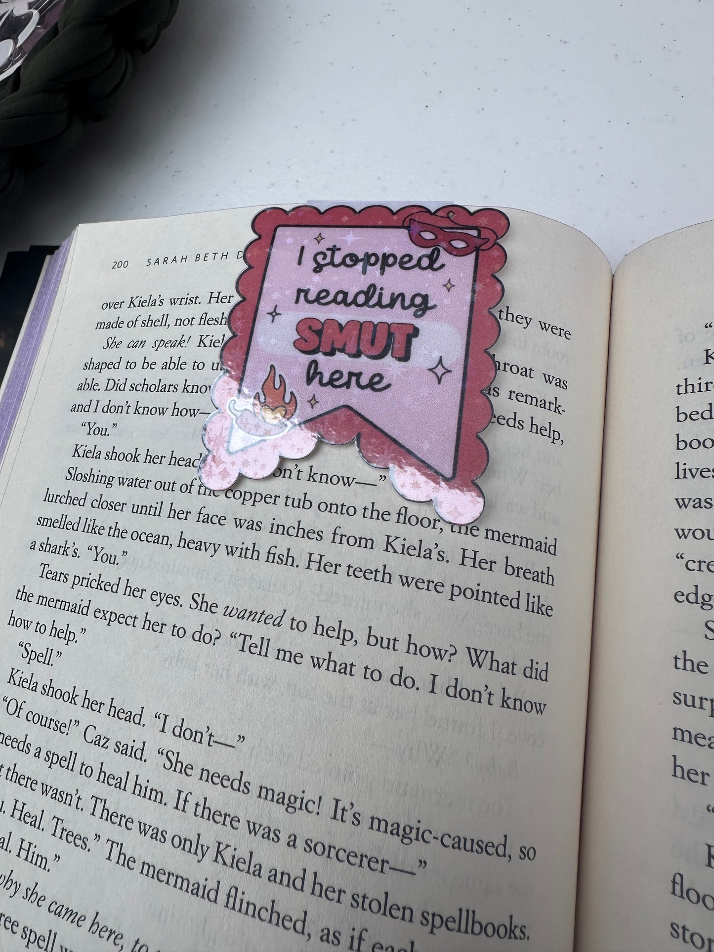 Smut postage magnetic bookmark