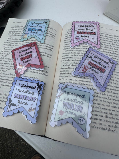 Horror postage magnetic bookmark