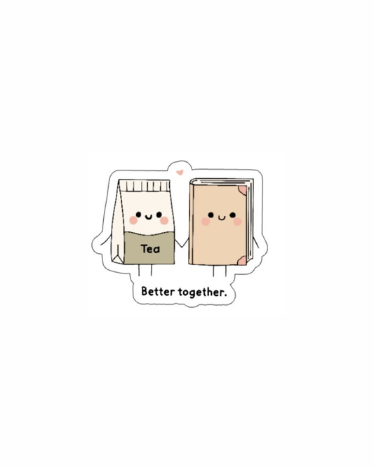 Book Tea Sticker