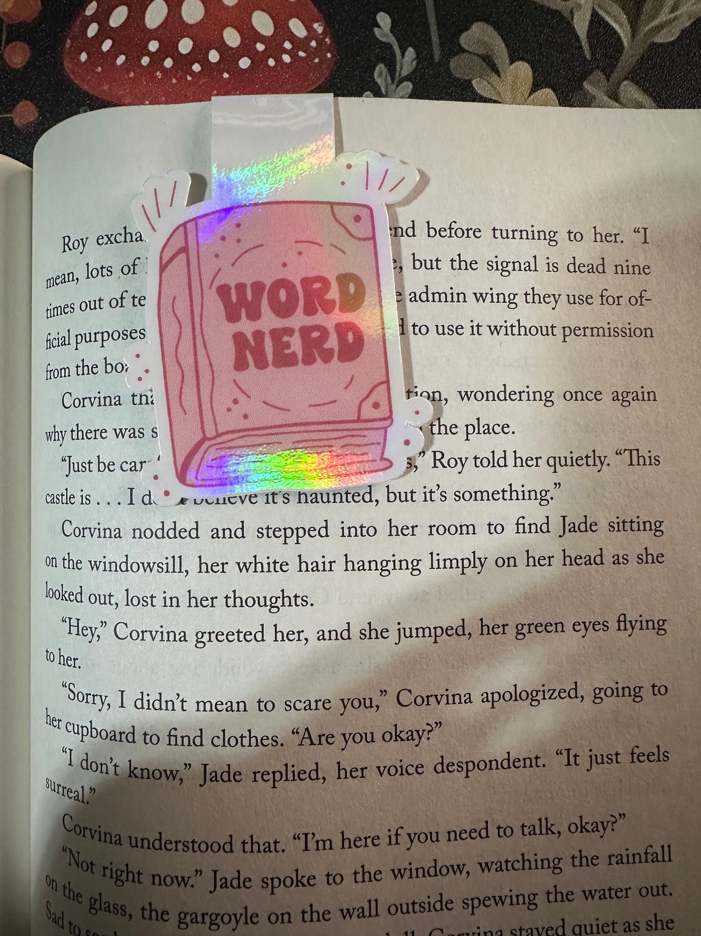 Word nerd magnetic bookmark