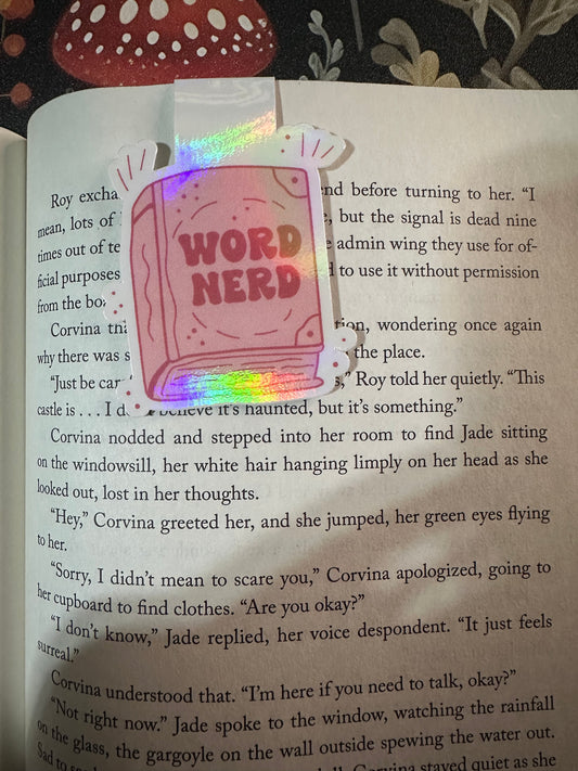 Word nerd magnetic bookmark