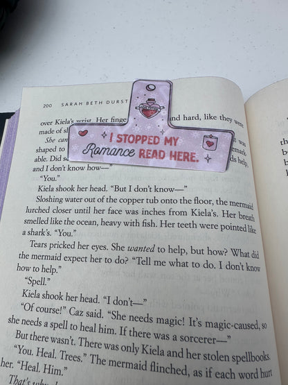 Romance chip clip magnetic bookmark