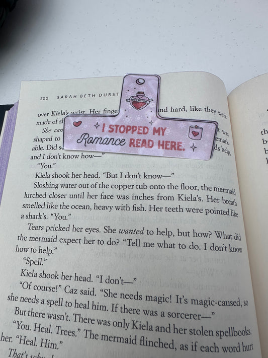 Romance chip clip magnetic bookmark