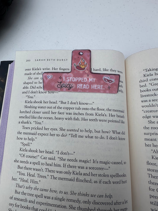 Spicy chip clip magnetic bookmark