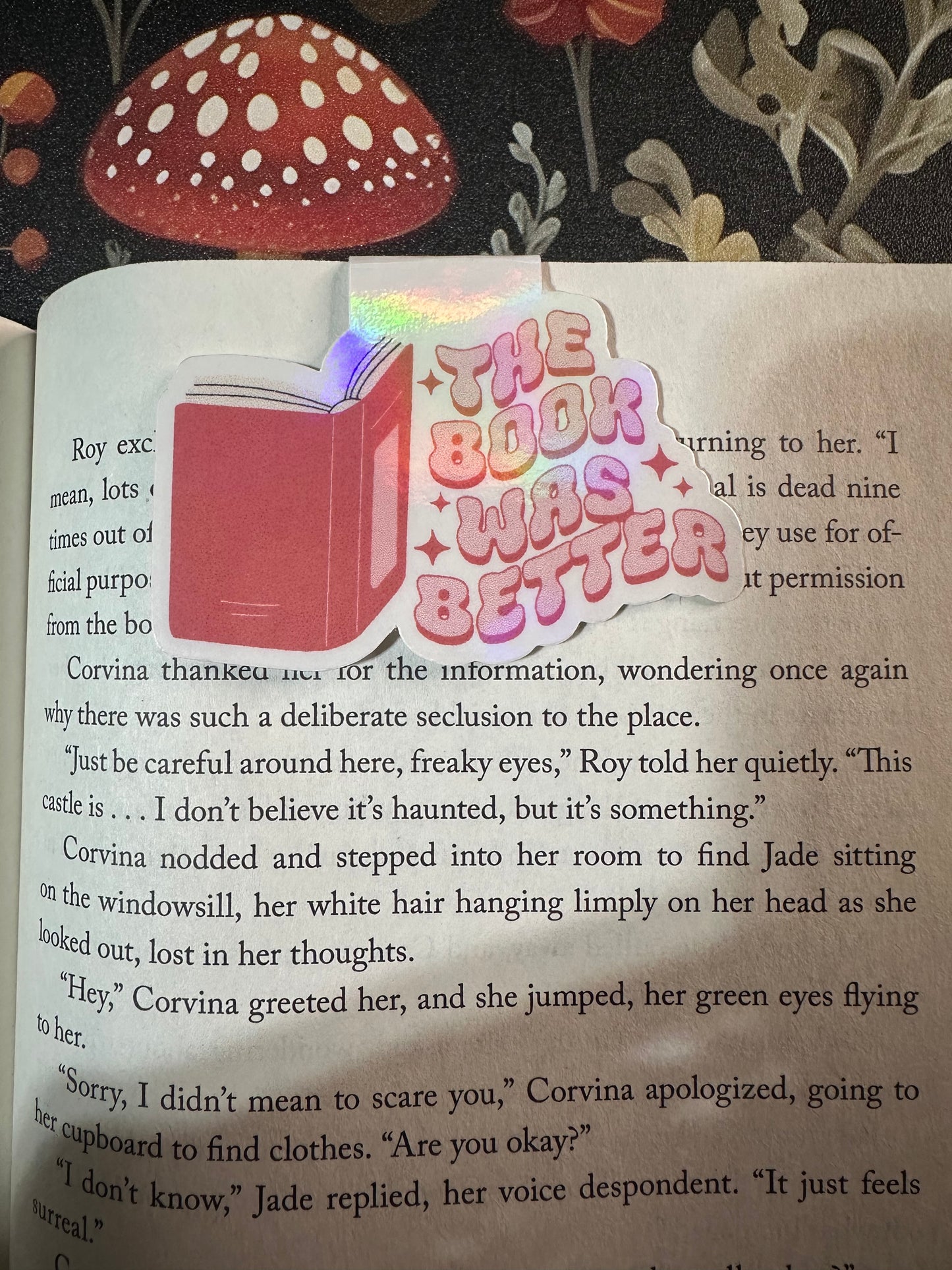 Book was better magnetic bookmark