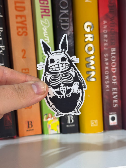 Totoro skeleton sticker