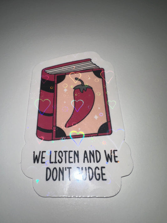 Don’t judge sticker