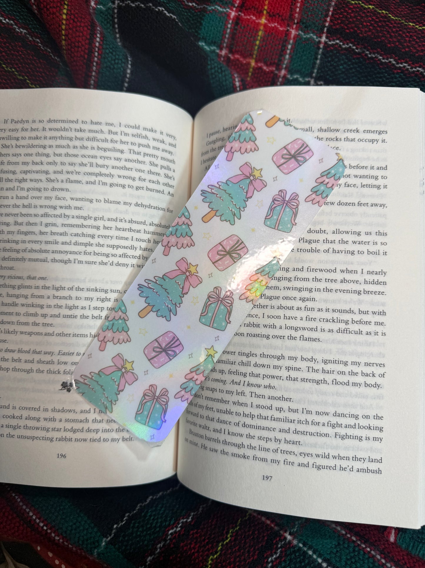 Christmas tree bookmark