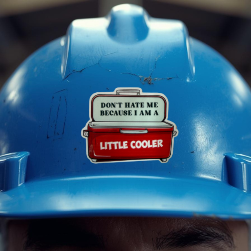 Little cooler sticker