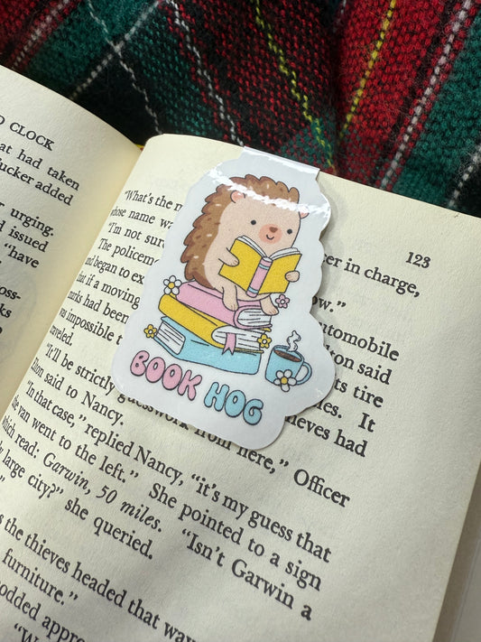 Book hog magnetic bookmark