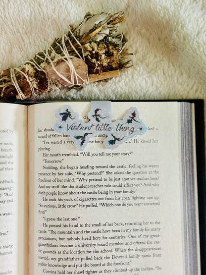 Violent little thing magnetic bookmark