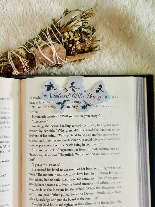 Violent little thing magnetic bookmark