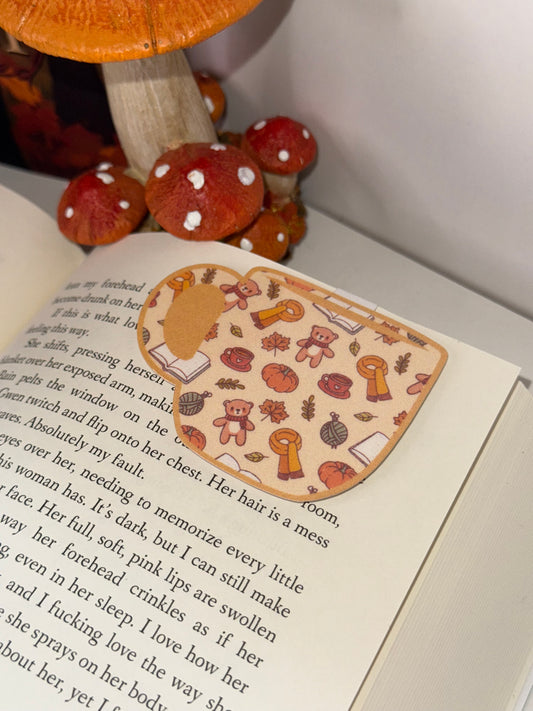 Cozy cup magnetic bookmark