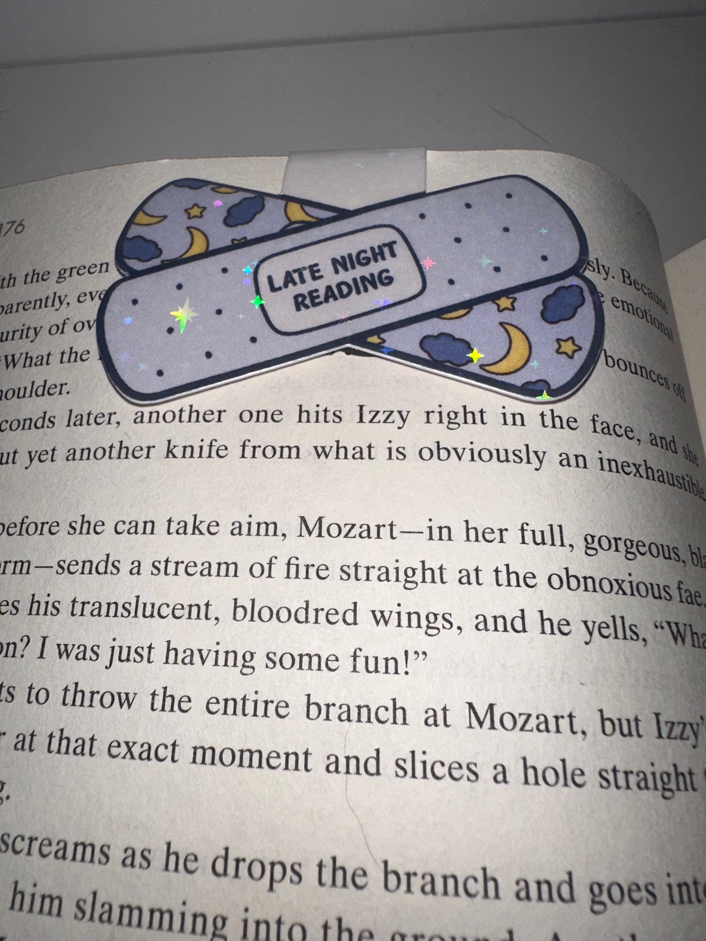 Late night magnetic bookmark